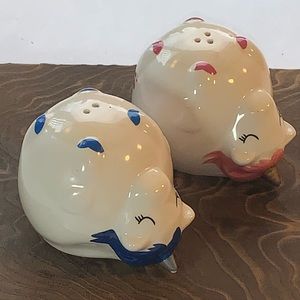 Glitter Galaxy Unicorn Pink & Blue Boy & Girl Salt and Pepper Shakers